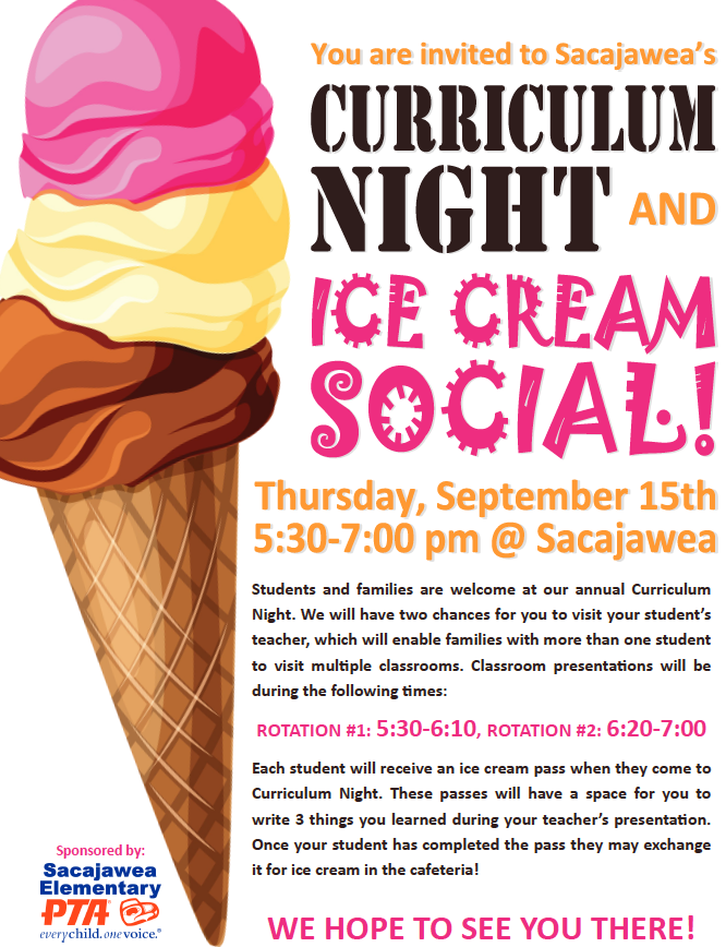Curriculum Night Ice Cream Social