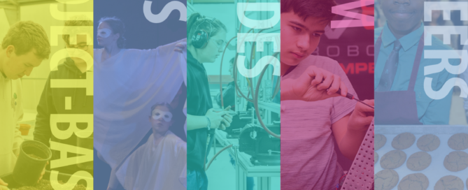 Choices banner for homepage. Project-based, Arts, Trades, STEM and Careers